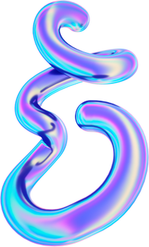 3D Gradients Oversaturated Rainbow Color